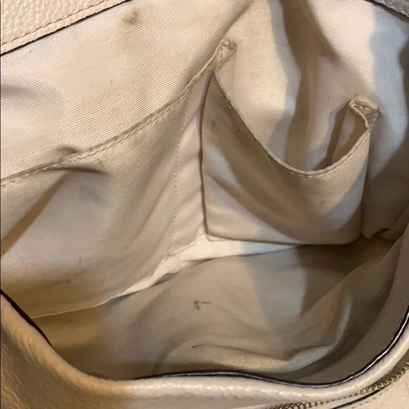 Sold another site —Coach Cream Leather Handbag - Picture 14 of 16